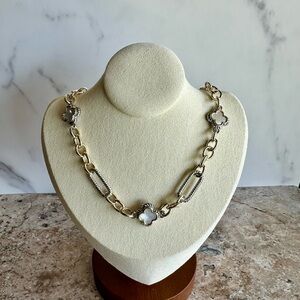 Elegant Gold and Silver Women's Necklace